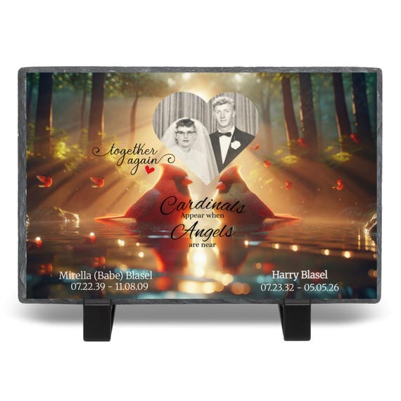 Custom Photo Rock Slate (Memorials, Weddings, Engagements, Children, Pets, Anything!) FAST SHIPPING!