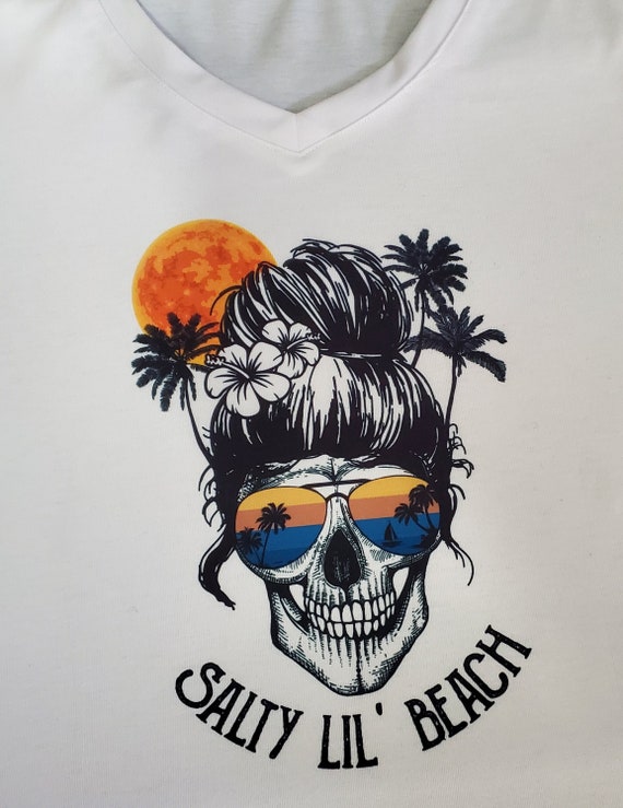 Salty Lil' Beach SKULL T-Shirt