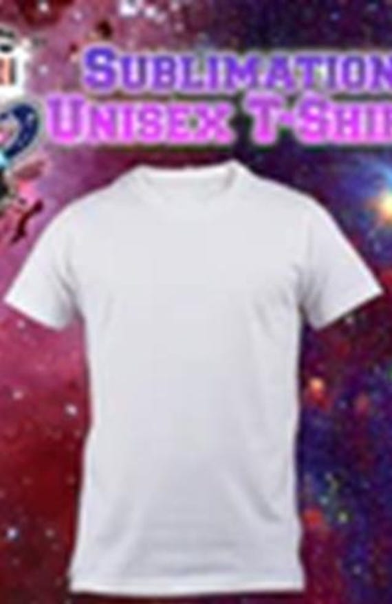 COSMOS Roomy 100% Polyester with a Soft Cotton-Like Look & Feel UNISEX Blank T-Shirts, Longer length than most, Great for Sublimation!