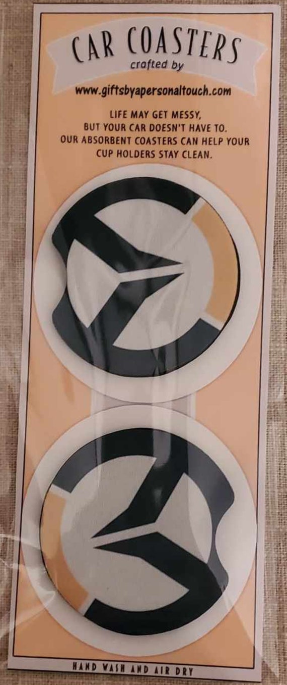 Set of Car Cup Coasters, Overwatch, Fast FREE Shipping!