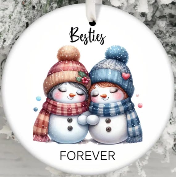 Besties Forever Christmas Ornament, Includes Gift Box, FAST SHIPPING!