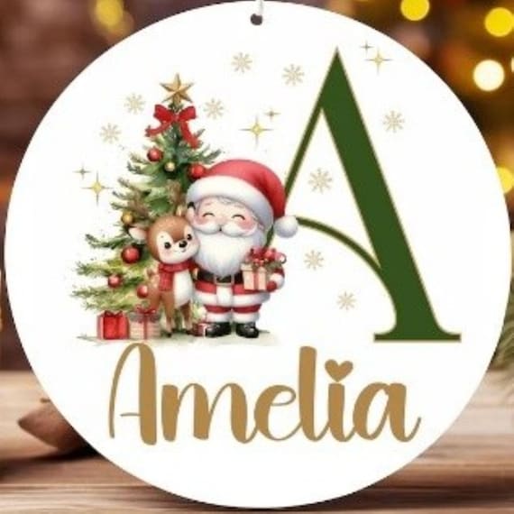 Kids' Custom Name Ornament, Includes Gift Box, FAST SHIPPING!