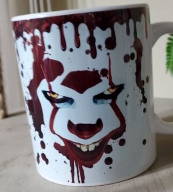 Creepy Clown Mug, Scary Clown Mug, FAST SHIPPING!