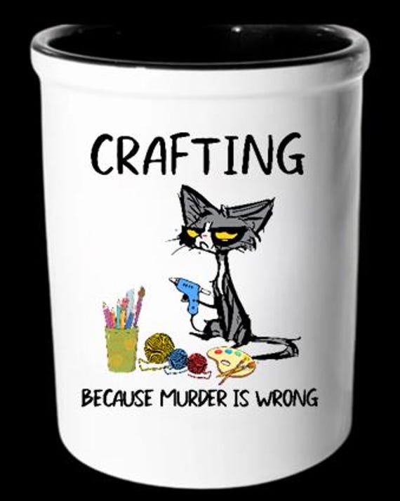 Heavy-weight Caddy for Pens, Paint Brushes, Craft Tools, Makeup Brushes, more!  Can be personalized.  FAST SHIPPING!