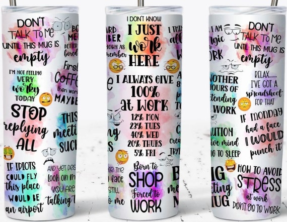 Sarcastic Office Tumbler, Fun Gift for Co-workers, 20 oz Tumbler, FAST SHIPPING!