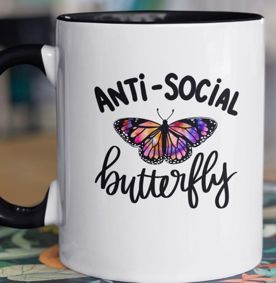 Anti-Social Butterfly 11 oz Coffee Mug