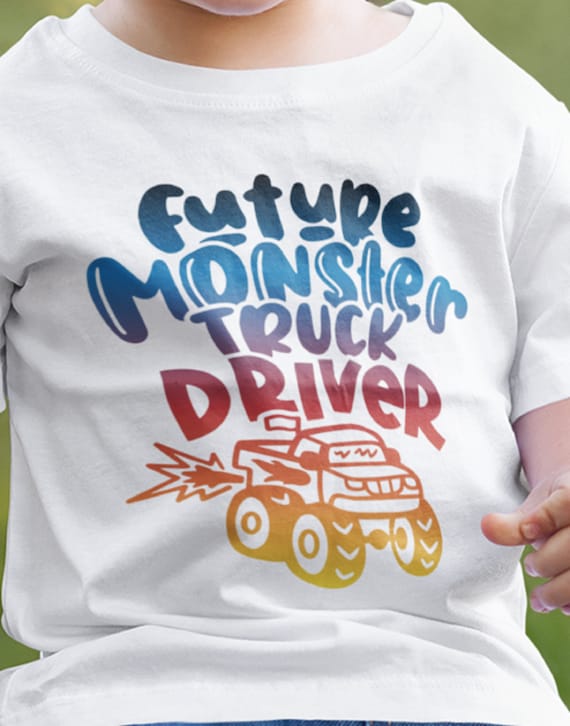 Cute 'Future Monster Truck Driver' Toddler shirt!  FAST SHIPPING!