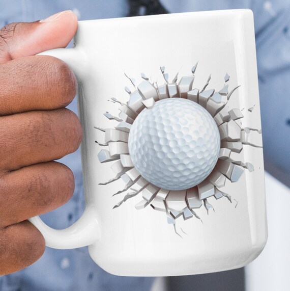 Fun Gift for Golfers!  Can be Personalized. Large 15 oz Mug, FAST SHIPPING!