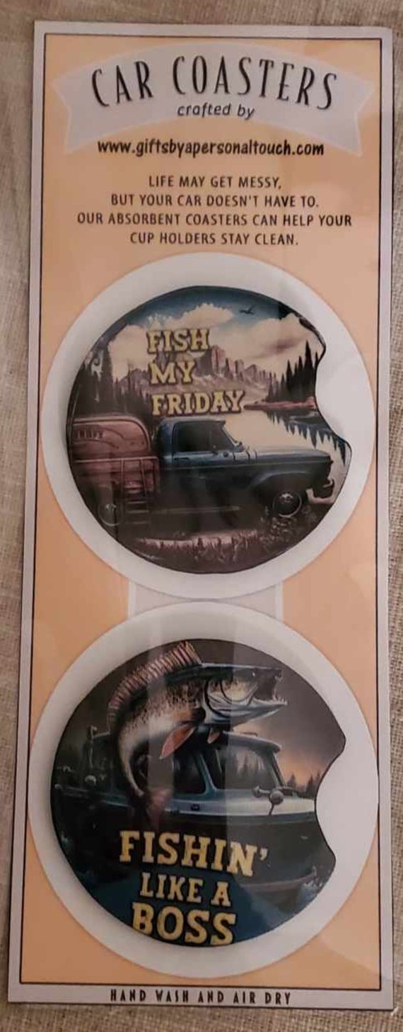 Set of Car Cup Coasters, Fun Gift, Fast FREE Shipping!
