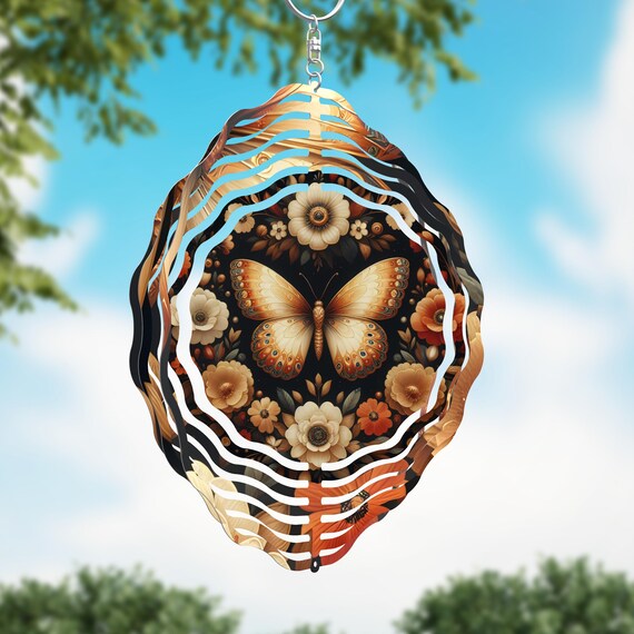 Vintage BOBO Butterfly 10" Wind Spinner, Item #SP363, Optional Spiral Tail Available, FAST SHIPPING!