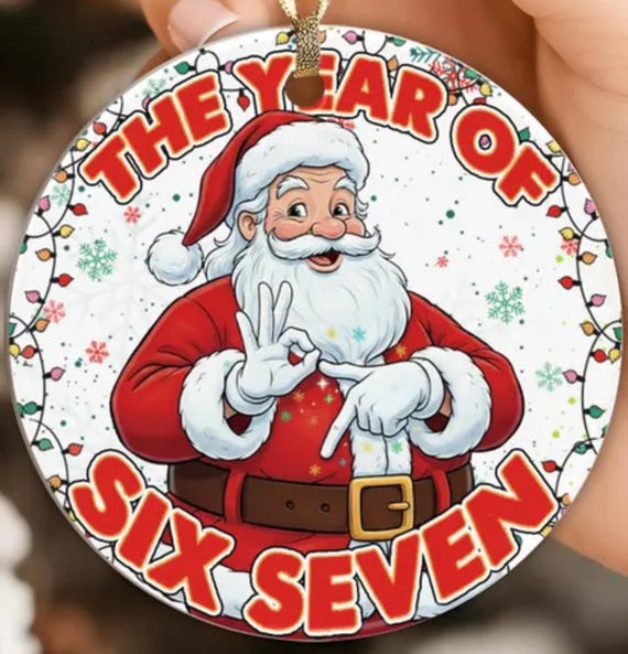 Funny "The Year of Six Seven" Ornament, Includes Gift Box, FAST SHIPPING!