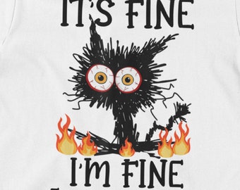 ESIKAH Funny Sweatshirts for Women It's Fine I'm Fine