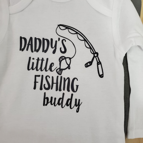 Daddy's Little Fishing Buddy Onesie or Toddler Tees   FAST SHIPPING!