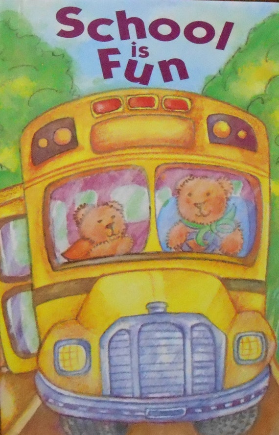 Clearance! SCHOOL IS FUN Personalized Book, includes teacher's name, name of school, more! Fast Shipping!