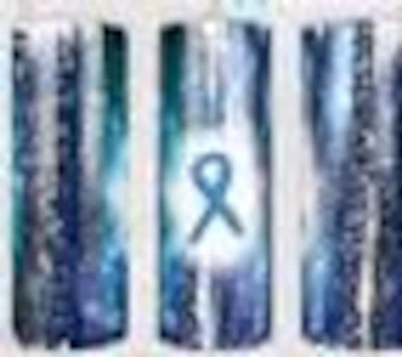 CLEARANCE!  Diabetes Awareness Blue Ribbon 20 oz Double-Walled Stainless-Steel Tumblers, FAST SHIPPING!