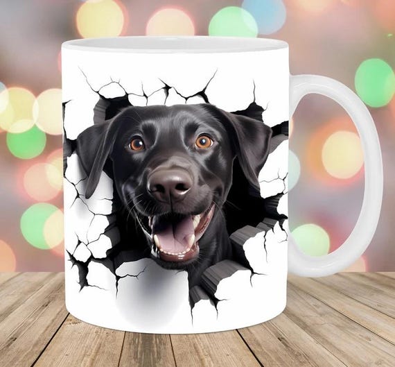 Adorable Black Lab on Standard 11 oz Coffee Mug. Great Gift! FAST SHIPPING!