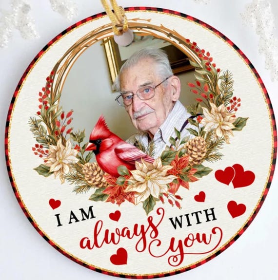 Personalized Memorial Ornament, I Am Always With You,  Includes Gift Box, FAST SHIPPING!