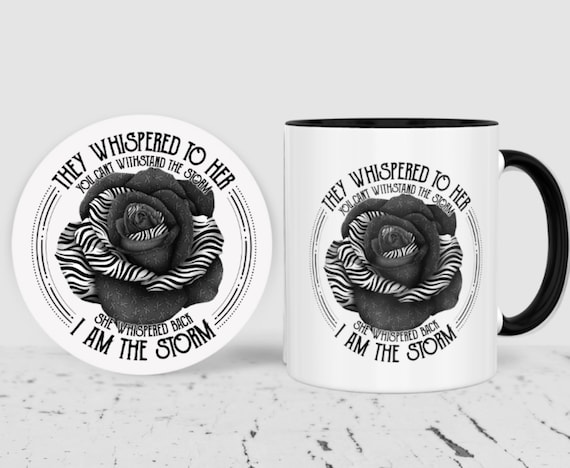 I AM the Storm, Standard 11-0z Mug, Optional Matching Ceramic Coaster Available, FAST SHIPPING!