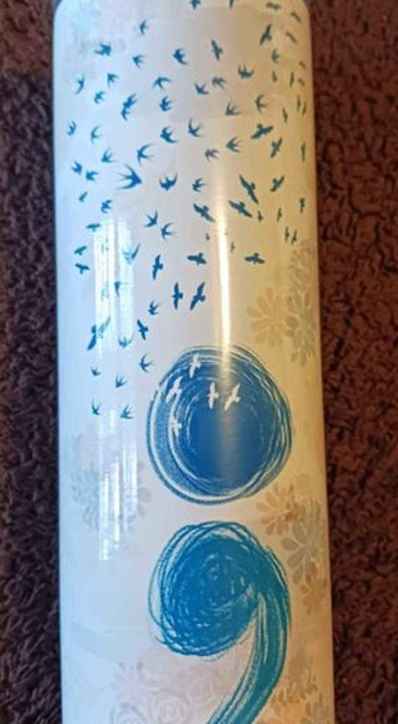 Smile More, Worry Less - Beautiful 20 tumbler, great gift! FAST SHIPPING!