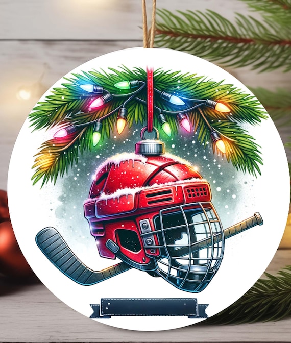 Personalized Hockey Ornament, Includes Gift Box, FAST SHIPPING!