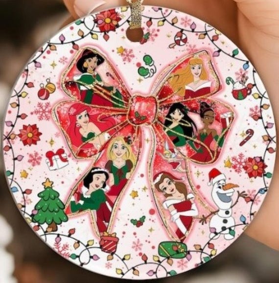 Cute Princess Ornament, Can be personalized, Includes Gift Box, FAST SHIPPING!