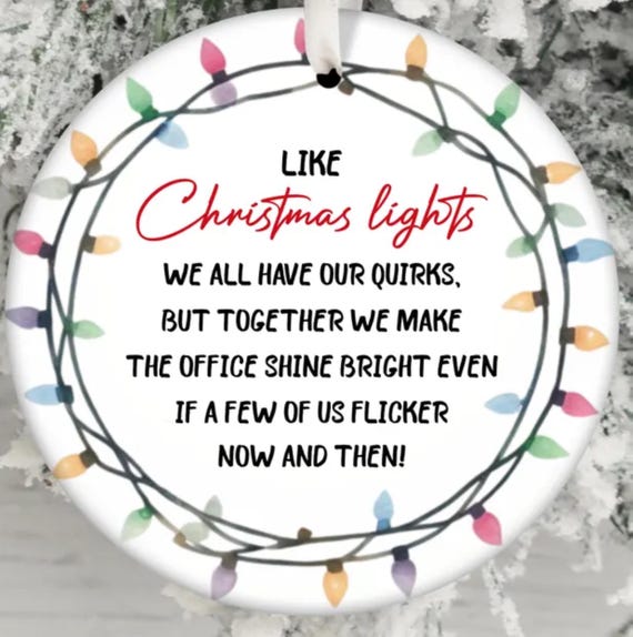 Like Christmas Lights, Friend Ornament, Includes Gift Box, Item #O107, FAST SHIPPING!