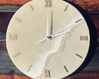 Bellissimo orologio in resina effetto oceano naturale, 14”, 16”, 18”