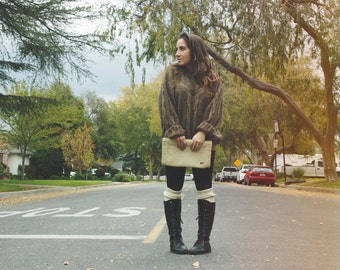 Vintage Oversized Sweater Brown