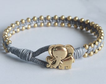 Wishing Luck Relationship Bracelet Elephant Charm for Mom to Be Future Mother Gift Idea