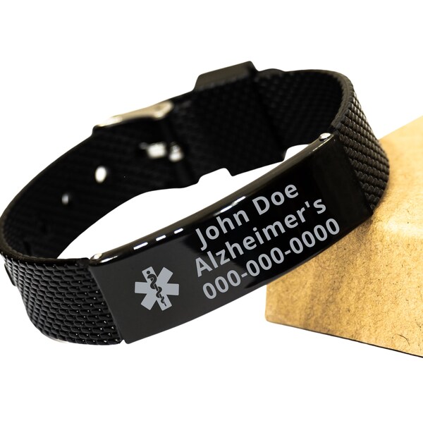 Id Bracelet for Seniors Etsy