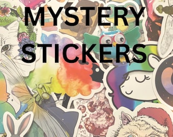 Mystery Sticker Pack. You choose. Animal stickers, funny stickers, cats dogs. Fantasy stickers.