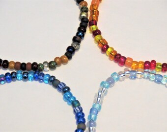 Elemental themed bracelets. Earth, Fire, Water, Air seed bead bracelets Bracelet elemental stretch bracelets. Earth bracelet, fire bracelet