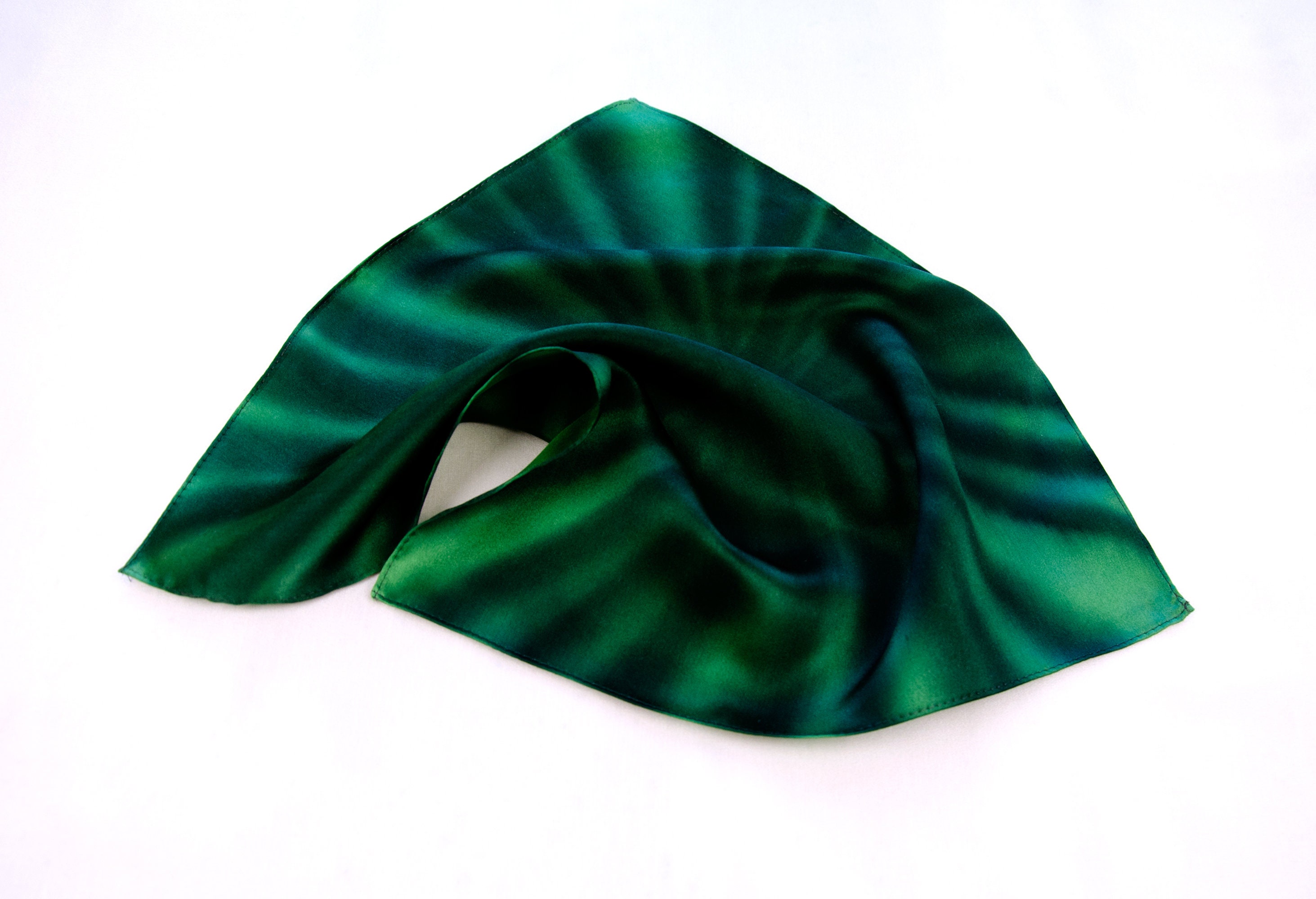 Emerald Green Satin Pocket Square Handkerchief Wedding Mens Etsy UK