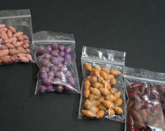 Uganda Papierperle lose Pink/Lila/Orange/Maroon