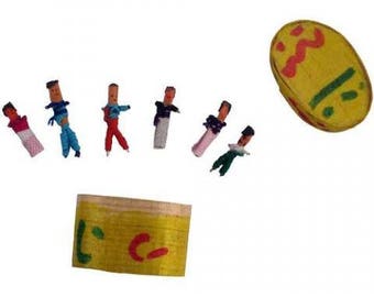 Guatemala Sorgenpuppen zum Basteln mit Box