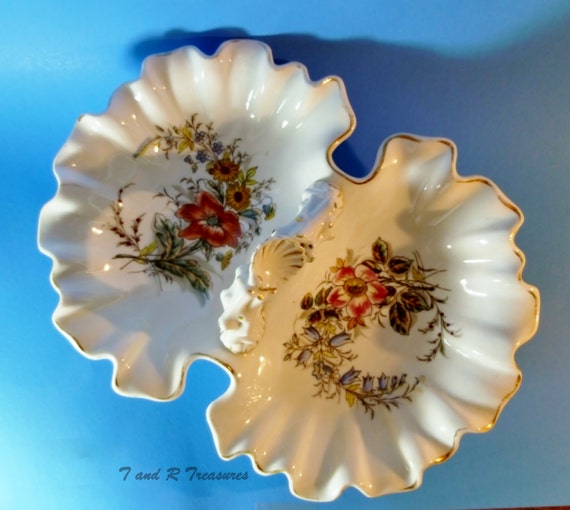 Items similar to Antique/Vintage Lobster Dish Gold Trim European Made