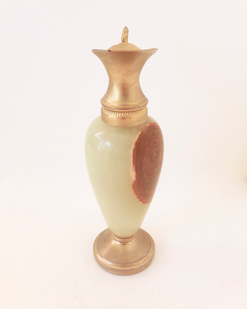 Onyx Candle Holder Vintage Carved Onyx Marble Etsy