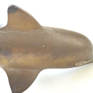 Dolphin Figurine - Vintage Solid Brass Dolphin Collectible