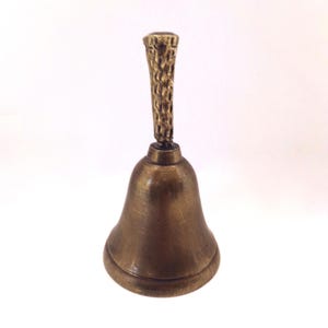 Vintage Small Brass Bell - Collectible Rustic Decor
