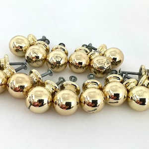 Drawer or Door Pull Handles - Vintage Set of 16 Gold Colour