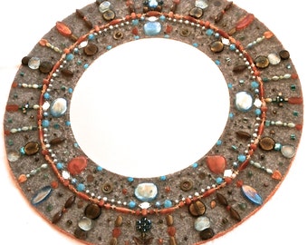 Custom Mosaic Mirror - Decorative Mosaic Jewellery Art