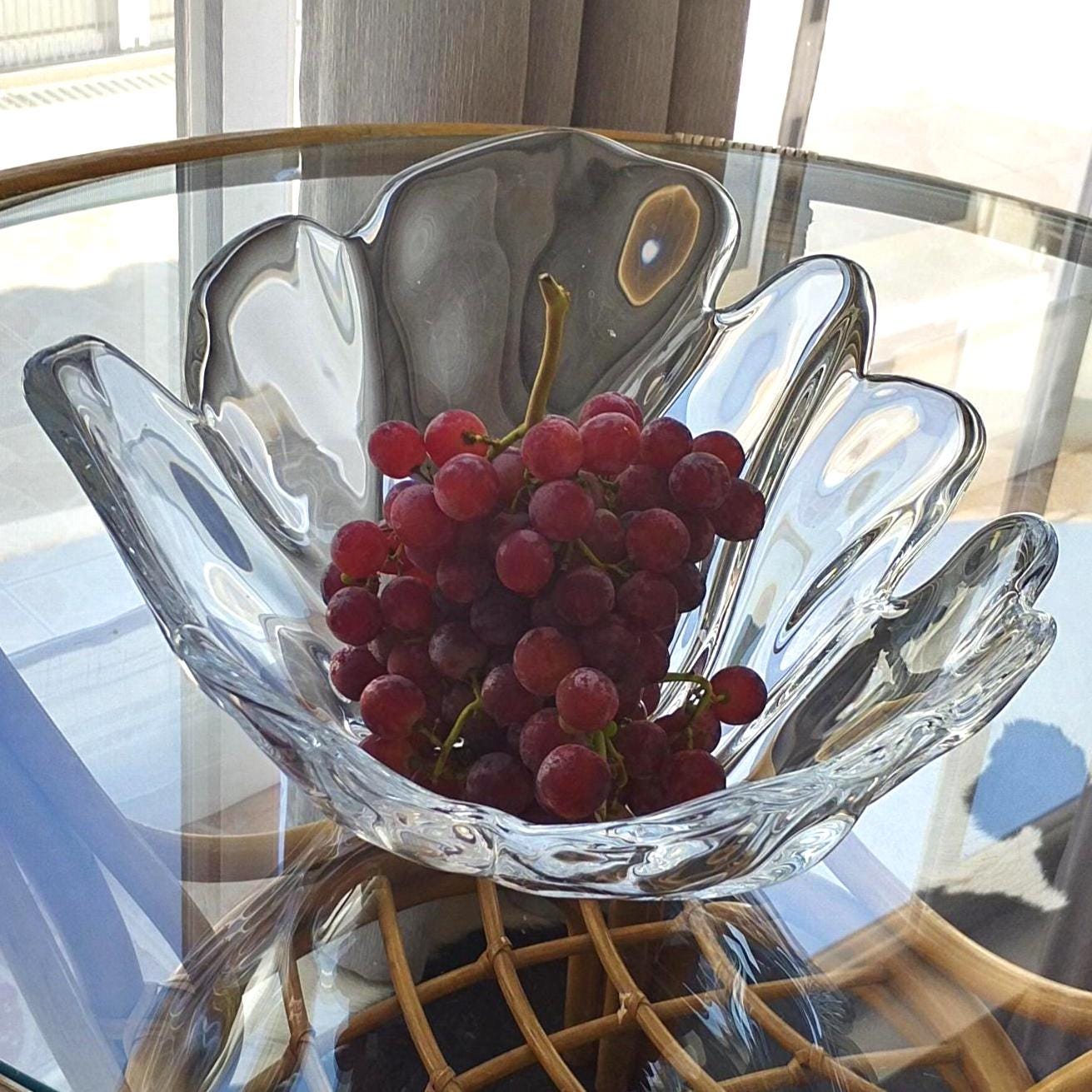 ヴィンテージ ホルムガード ガラス ボウル - エレガントなテーブル