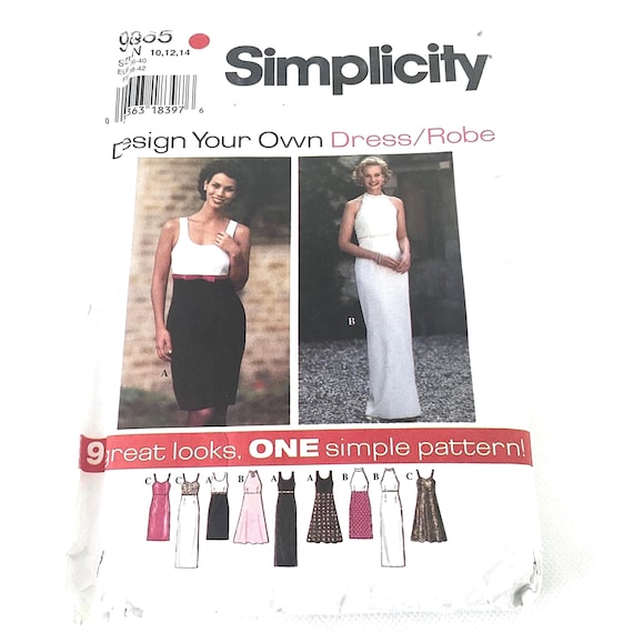 design your own dress pattern Design Your Own Dress - Vintage Simplicity Dress Patterns - 9865