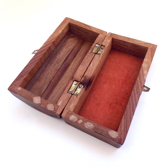 BOITE EN BOIS Decorative Incrustation Laiton Elephant EUR 6,00 - FR