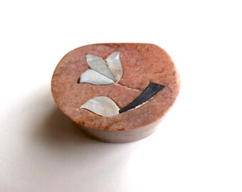 Decorative Jewellery or Trinket Box - Miniature Marble Box