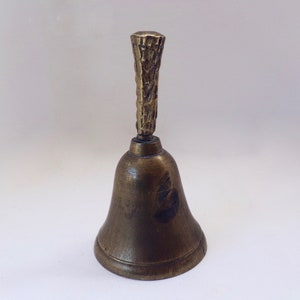 Vintage Small Brass Bell - Collectible Rustic Decor