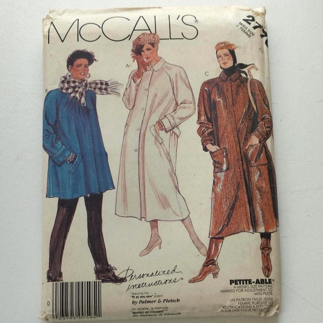 Mccalls Sewing Patterns 2770 - Petite-able Misses Sizes - Uncut Vintage ...