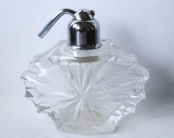 Perfume Bottle Vintage Crystal - Collectible Scent Bottle