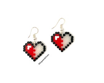 Pixel Heart earrings