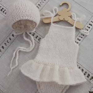 11 colors Photography Prop Knitted Dress and bonnet For Baby Shower Gift set Baby Girl Knitted Baby Ballerina Dress For Newborn Girls Sets